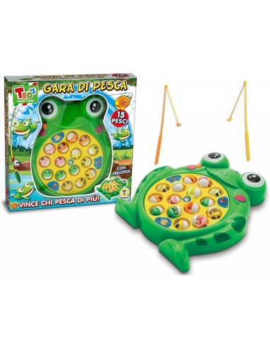 Gara di pesca ranocchio con 15 pesci e melodia TEO64402 Teorema | Futurartshop.com