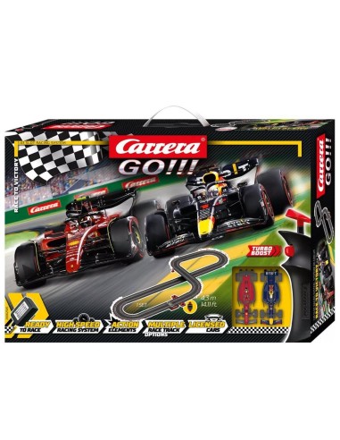 Pista formula 1 - 4,3 m con 2 veicoli CAR20062545 Carrera go | Futurartshop.com