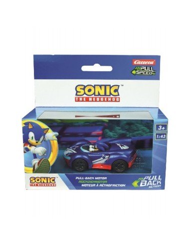 Sonic veicolo blu star pull speed CAR17361 Carrera go | Futurartshop.com