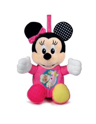 Early Months-Bab min minnie plush toy interactive lights and Sounds CLE17207 Clementoni | Futurartshop.com