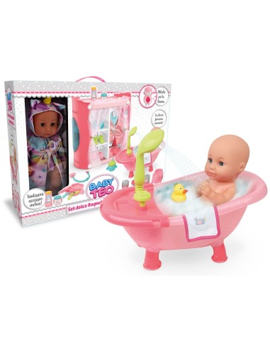 Baby teo set dolce bagnetto e guardaroba e Bambola TEO67993 Teorema | Futurartshop.com
