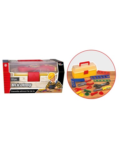 BRICOBO attrezzi mini toolbox-3 colors TOY27261 Toys Garden | Futurartshop.com