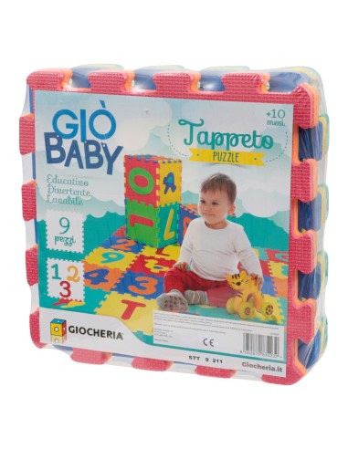 Gio Bab tappeto carpet skunks numbers 9 pieces GIOGGI190287 Giochi Preziosi | Futurartshop.com