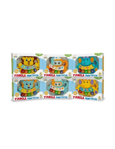 Pianola animali primi tocchi - 6 colori TEO66163 Teorema | Futurartshop.com