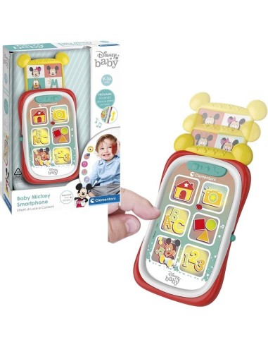 Disney baby mickey smartphone con luci e canzoni CLE17695 Clementoni | Futurartshop.com