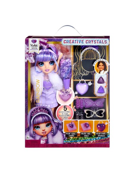 Rainbow High creative crystals fashion Bambola violet MGA121404EUC MGA | Futurartshop.com