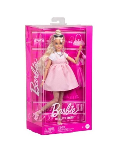 Barbie Deluxe Style Doll No. 3 with Pastel Pink Dress and Oversized Bow ROUHYV27 Mattel | Futurartshop.com