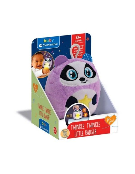 Twinkle Twinkle - Little Badger Plush with Lights and Sounds CLE17556 Clementoni | Futurartshop.com