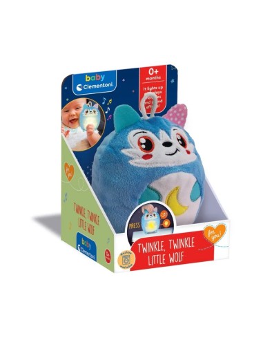 Twinkle twinkle - little piccolo lupo peluche luci e suoni CLE17554 Clementoni | Futurartshop.com