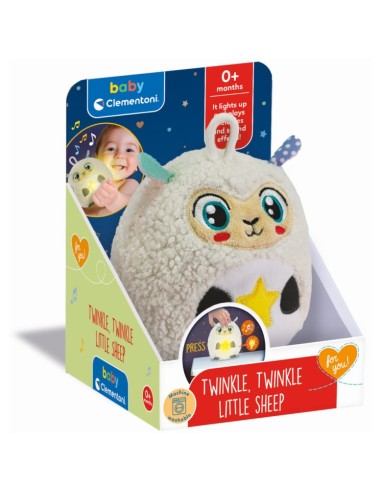 Twinkle twinkle - little piccolo Pecora peluche luci e suoni CLE17499 Clementoni | Futurartshop.com