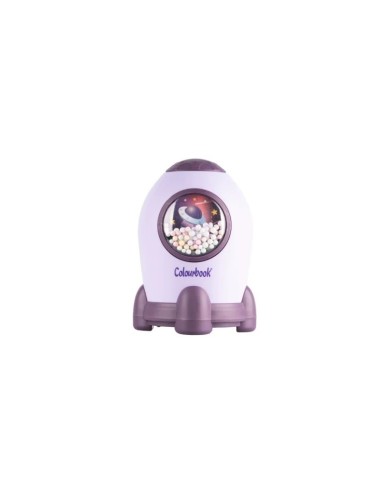 Purple Spaceship Space Bank Piggy Bank LAGCOL25902-1 Colourbook | Futurartshop.com