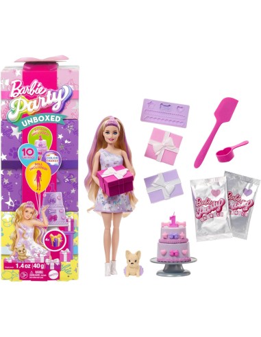 Barbie bambola Birthday 10 accessori a sorpresa ROUJFG70 Mattel | Futurartshop.com