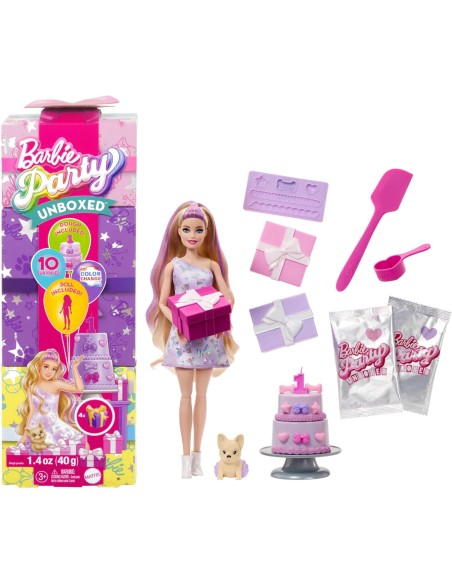 Barbie Birthday Doll with 10 Surprise Accessories ROUJFG70 Mattel | Futurartshop.com
