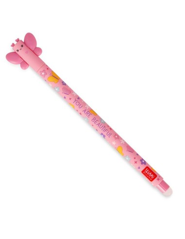 Penna Gel Cancellabile Farfalla rosa 0.7mm LEGEP0045 Legami Milano | Futurartshop.com