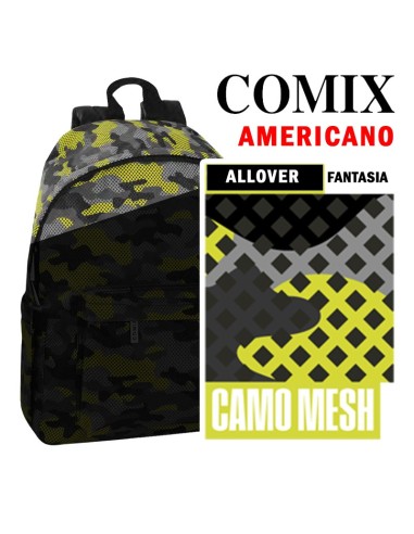 Comix American Backpack Allover Camo Mesh PAN73837CM Panini | Futurartshop.com
