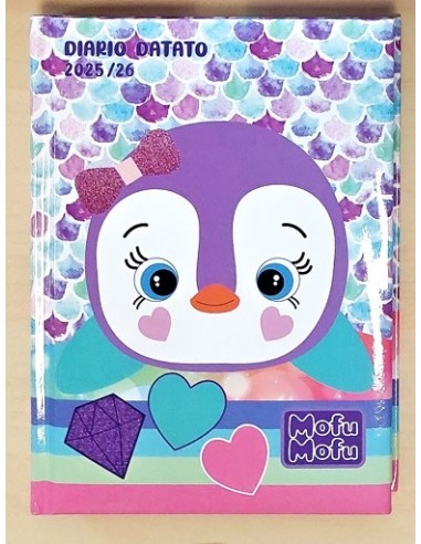 Diario scuola standard 12M Pinguino Mofumofu 2025 PAN73655PI Panini | Futurartshop.com