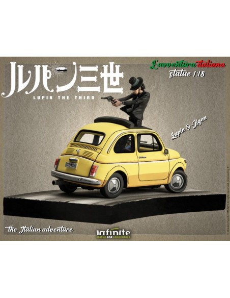 Lupin 3rd l avventura italiana 1/18 statue – lupin e jigen COS95520  | Futurartshop.com