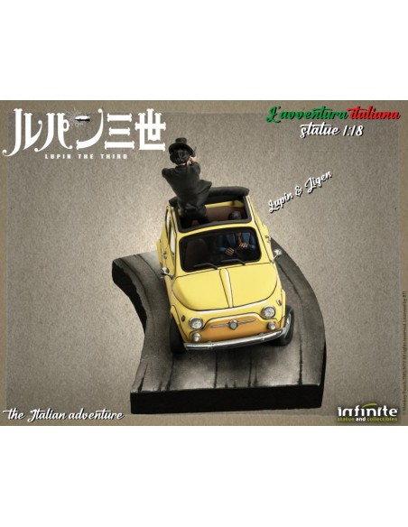Lupin 3rd l avventura italiana 1/18 statue – lupin e jigen COS95520  | Futurartshop.com