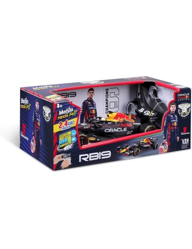 Red Bull F1 RC Car RB19 1:24 Scale – Bburago Official Model BUR82358 Burago | Futurartshop.com