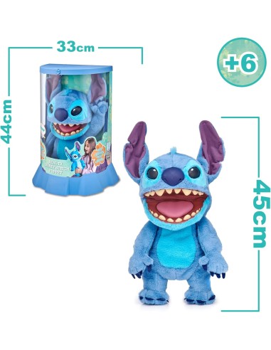 Disney Stitch FX Lilo & Stitch Plush Toy 18" Electronic Plush 100+ Action & Sound Combinations GIOTTC29000 Giochi Preziosi | ...