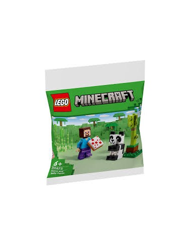 Lego Minecraft 30672 Steve e Baby Panda LEG6465079 Lego | Futurartshop.com