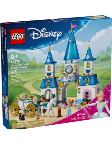 Lego Disney 43275 Cinderella's Castle and Carriage LEG6526264 Lego | Futurartshop.com