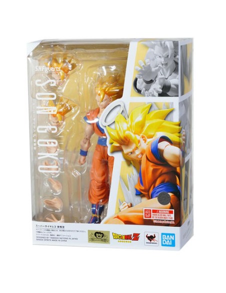 Dragon ball super saiyan 3 son goku shf reissue 15 cm COS106561 Bandai | Futurartshop.com