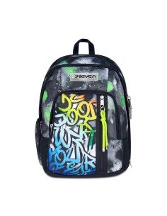 Dual Detach Sprint Paint Boy School Backpack SEV200102523-899 Seven | Futurartshop.com