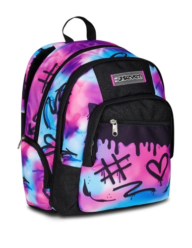 Dual detach sprint paint girl school backpack SEV200102527-348 Seven | Futurartshop.com