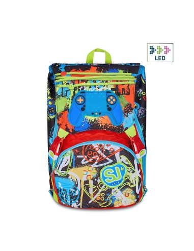 Sj Gang Game - led Boy Zaino Scuola Sdoppiabile Big SEV20C202500-427 Seven | Futurartshop.com