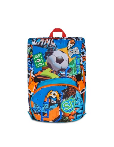 Sj Gang Tiny patch Boy Backpack School Bag Split Big SEV20C202504-5F7 Seven | Futurartshop.com