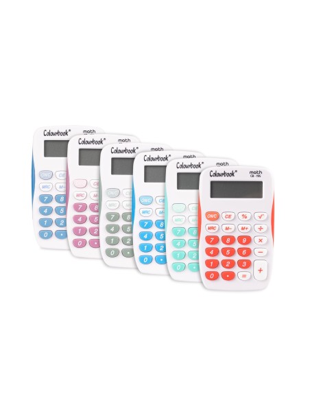 Calcolatrice tascabile 8 cifre Math CB-195 LAGCOL22105 Colourbook | Futurartshop.com