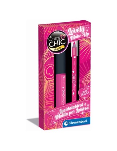 Crazy Chic Lip Gloss and Lip Pencil Strawberry CLE18882 Clementoni | Futurartshop.com