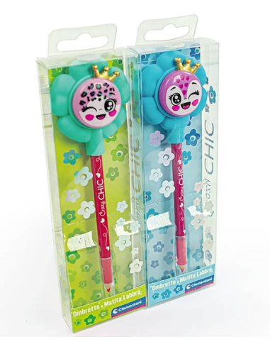 Crazy Chic Ombretto e matita per labbra - 2 modelli CLE19424 Clementoni | Futurartshop.com