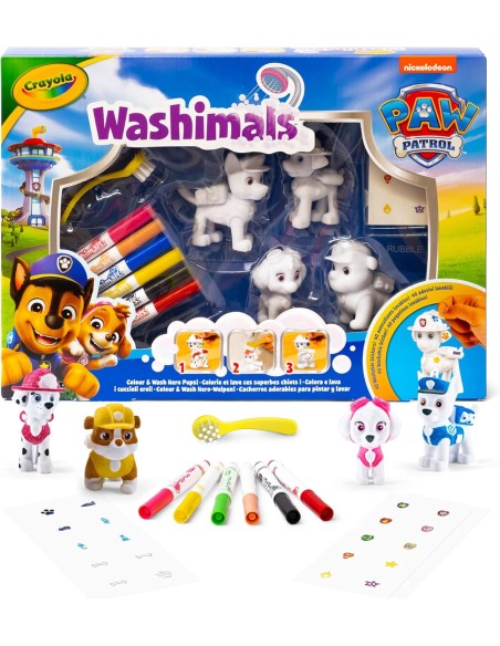 Washimals Paw Patrol set 4 Personaggi CRA74-0290 Crayola | Futurartshop.com