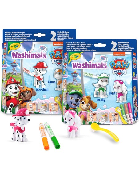 Washimals Paw Patrol set 2 cuccioli CRA74-0287 Crayola | Futurartshop.com
