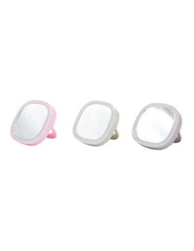 Portable LED Makeup Mirror Plastic Assorted Colors IBSHIB09 Ibs | Futurartshop.com