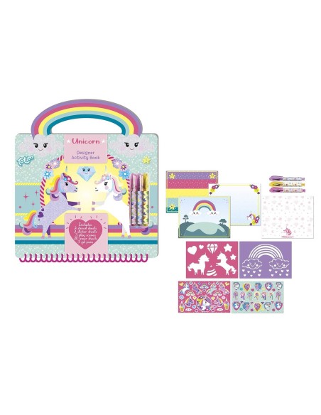 Quaderno per attività creative Unicorno Disegna e colora IBS071582 Ibs | Futurartshop.com
