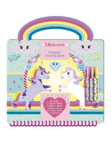 Unicorn Creative Activity Notebook Draw and Color IBS071582 Ibs | Futurartshop.com