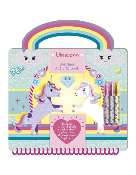 Quaderno per attività creative Unicorno Disegna e colora IBS071582 Ibs | Futurartshop.com