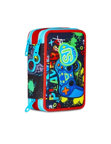 Sj Gang Gamingled Boy Pencil Case 3 Zip SEV30C202502-427 Seven | Futurartshop.com