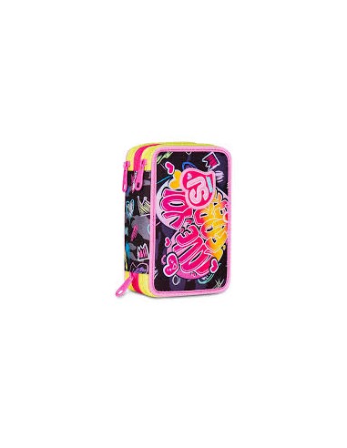 SJ Gang 3 Zip GAME LED GIRL Pencil Case SEV30C202505-3D9 Seven | Futurartshop.com