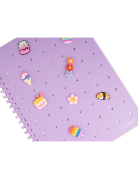 Quaderno A6 Spiralato mini rigo 5mm pin it LAGCOL24806 Colourbook | Futurartshop.com