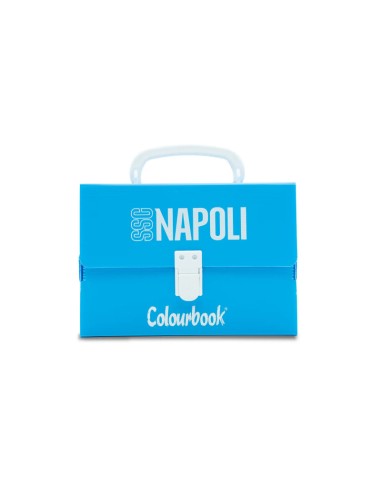 Mini Polyonda Blue SSC Napoli with Accessories LAGSSCN24015 AZZ Colourbook | Futurartshop.com