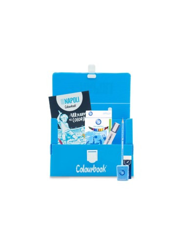 Mini Polyonda Blue SSC Napoli with Accessories LAGSSCN24015 AZZ Colourbook | Futurartshop.com