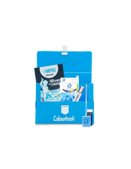 Mini Polyonda Blue SSC Napoli with Accessories LAGSSCN24015 AZZ Colourbook | Futurartshop.com