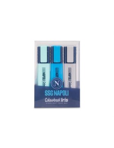 Set of 3 Highlighters SSC Napoli LAGSSCN24001 Colourbook | Futurartshop.com