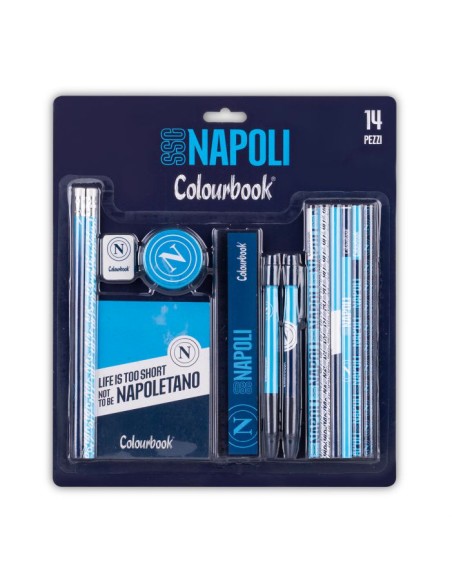 Set Stationery SSC Napoli con 14 accessori LAGSSCN24016 Colourbook | Futurartshop.com