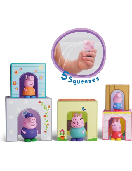 Peppa Pig Family 5 cubi impilabili e 5 figure di Peppa Pig - 2 in 1 GEN921D00064  | Futurartshop.com