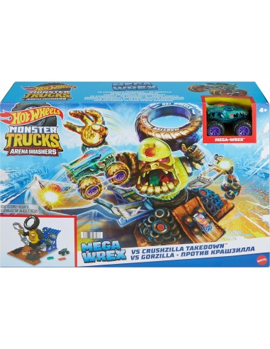 Hot Wheels Challenge against Crushzilla monster trucks GENHPR47 Mattel | Futurartshop.com